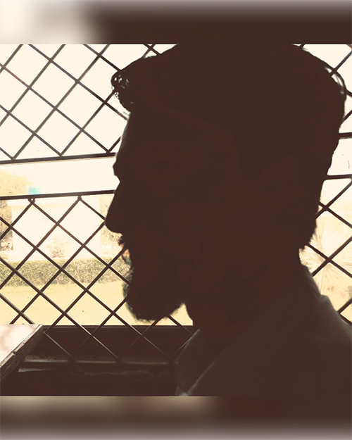 Silhouette by the hostel window