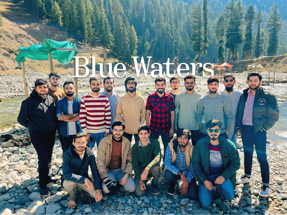 Group photo at Blue Waters, Kalam — 2025