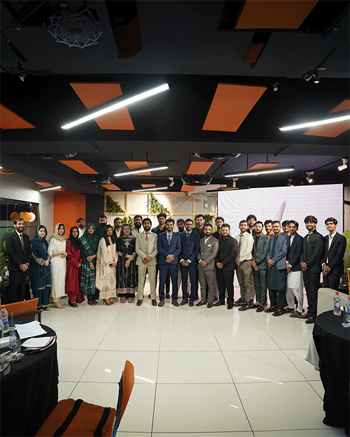 Barq Dev team at the office event