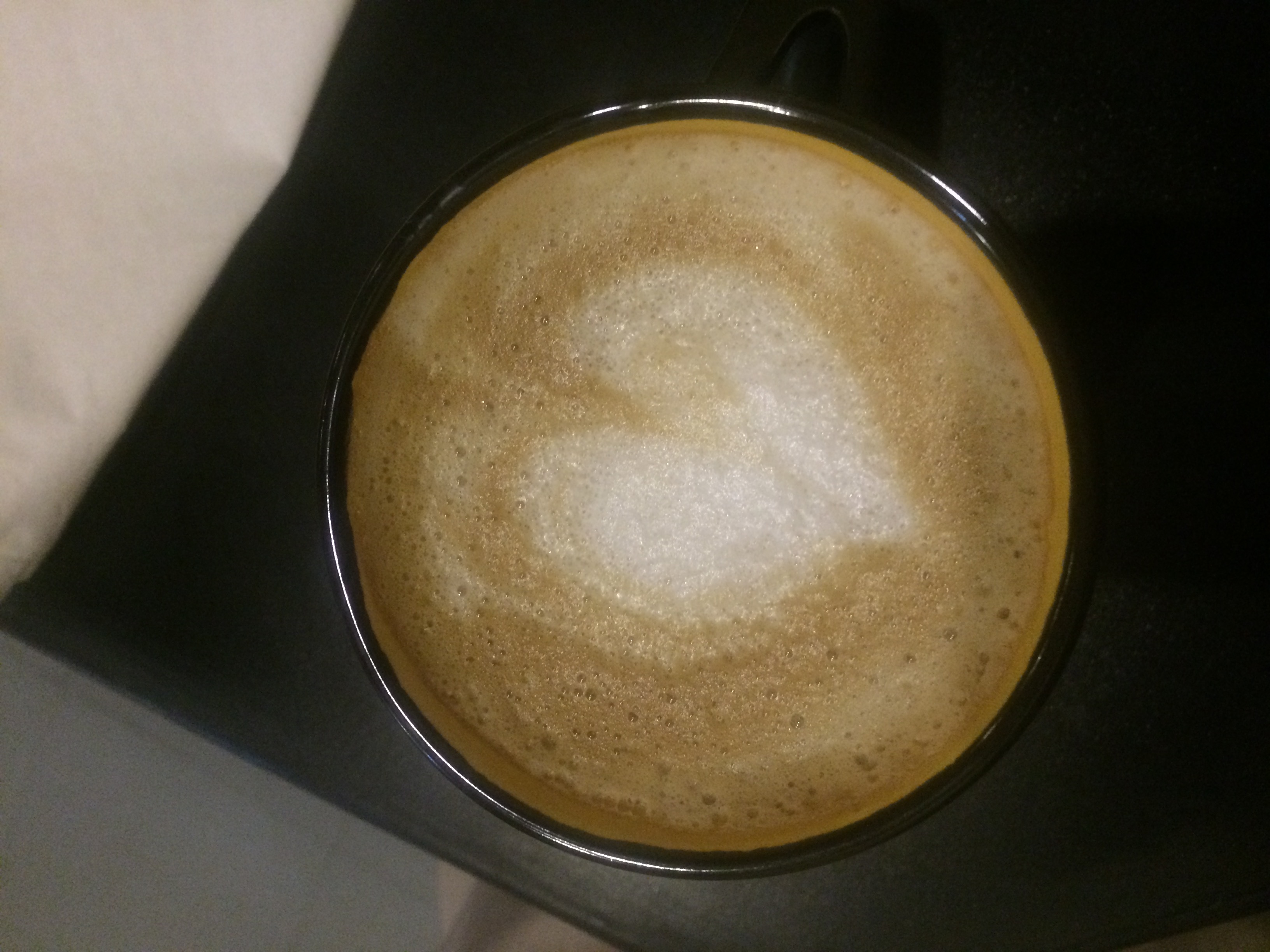 Latte with a heart — daily fuel